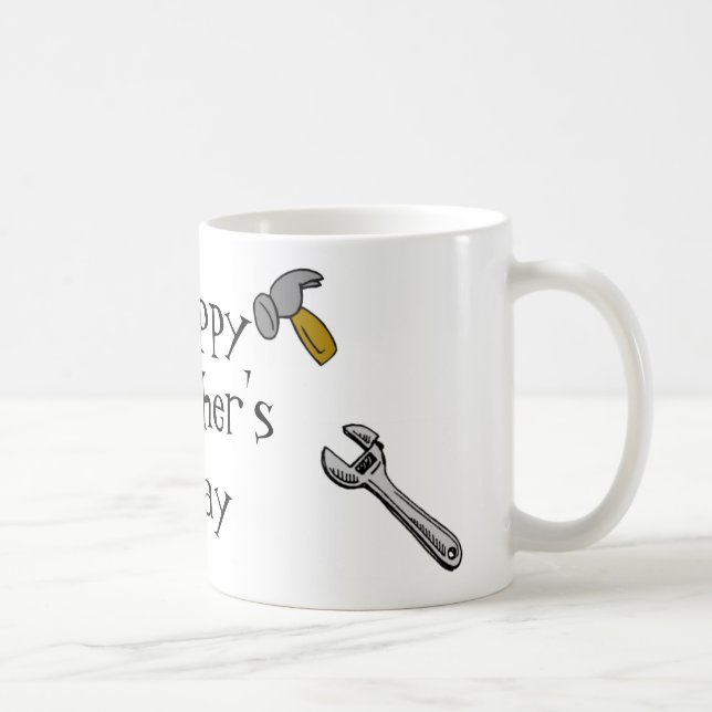 Glücklicher Vatertag Tasse (Rechts)