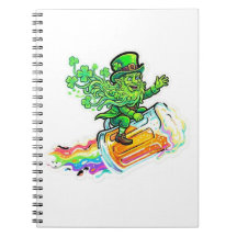 Glücklicher Verliebter psychedelischer Leprechaun-