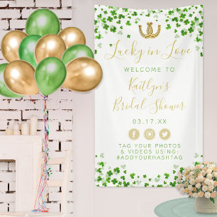 Glücklicher Verliebter St. Patrick's Day Brautpart Banner