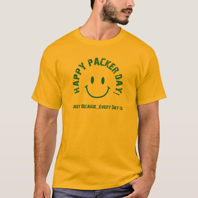 Glücklicher Verpacker-Tag T-Shirt (Vorderseite)