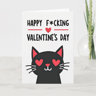 Glücklicher verrückter Valentinstag-Grußkarte für Karte