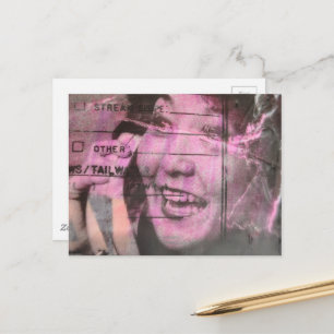 Glücklicher Vintage-Telefonanruf Postkarte