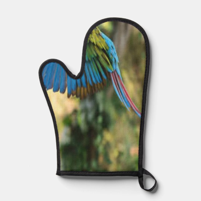 glücklicher Vogel Ofenhandschuh (Vorderseite)