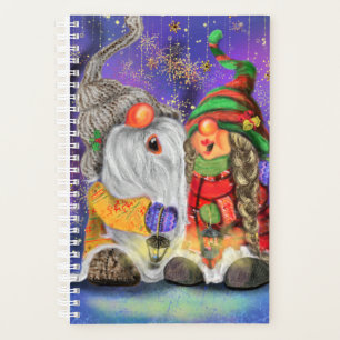 Glücklicher Weihnachts-Gnome-Planer Planer