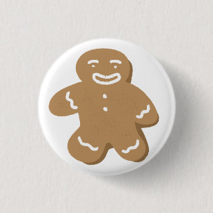 Glücklicher Weihnachtsmann-Weihnachtscookie Button