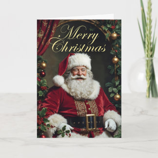 Glücklicher Weihnachtsmann Weihnachtskarte Dankeskarte