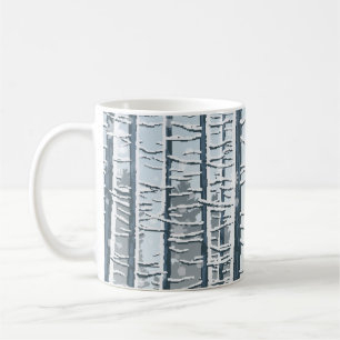 Glücklicher Winter mit Waldlandschaft und Fuchs Kaffeetasse