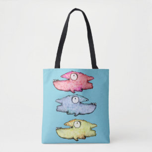 Glücklicher zahniger bunter Fisch