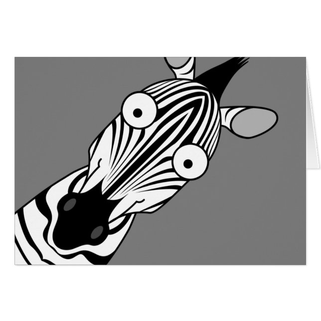 GLÜCKLICHER ZEBRA (Vorderseite (Horizontal))