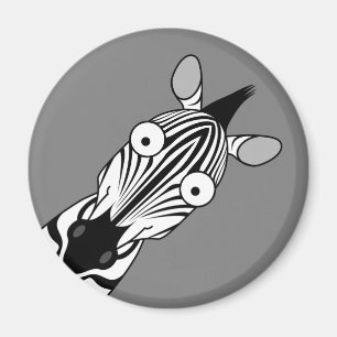 GLÜCKLICHER ZEBRA-MAGNET MAGNET
