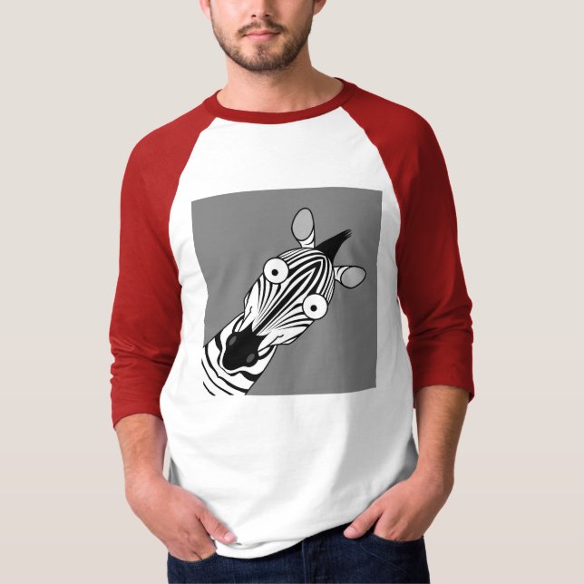 GLÜCKLICHER ZEBRA T-Shirt (Vorderseite)
