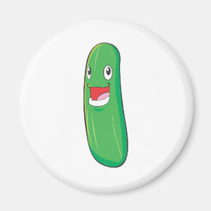Glücklicher Zucchini-Gemüse-Cartoon Magnet
