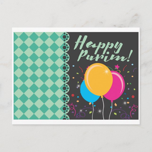 glücklicher Zweck Postkarte (Vorderseite)