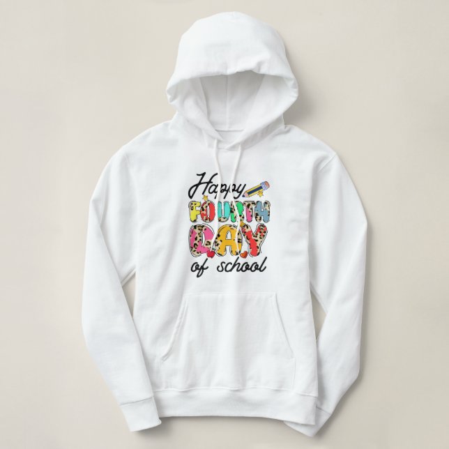 glücklicher zweiter Schultag 2 Hoodie (Design vorne)