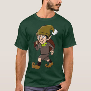 Glücklicher Zwerg braune Kappe T T-Shirt