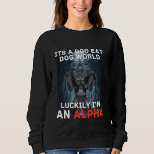 Glücklicherweise bin ich ein Alpha Funny Cringe We Sweatshirt