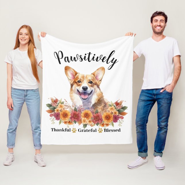 Glücklicherweise dankbar, gesegneter Niedlicher Hu Fleecedecke (Beispiel)