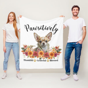 Glücklicherweise dankbar, gesegneter Niedlicher Hu Fleecedecke