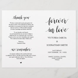 Glücklicherweise immer danach, Zeremonie für faltb