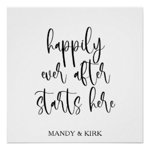 Glücklicherweise immer nach Anfängen hier - Elegan Poster