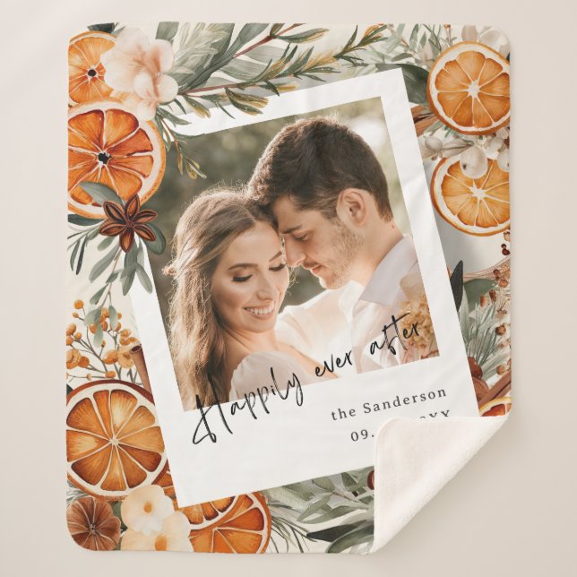 Glücklicherweise immer nach Boho Winter Holiday We Sherpadecke (Vorderseite)