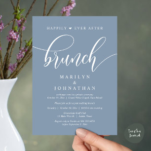Glücklicherweise immer nach dem Brunch, Hochzeit p Einladung