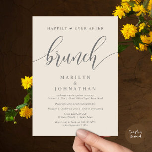 Glücklicherweise immer nach dem Brunch, Hochzeit p Einladung