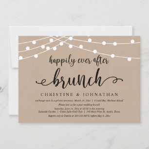 Glücklicherweise immer nach dem Brunch, Hochzeitsf Einladung