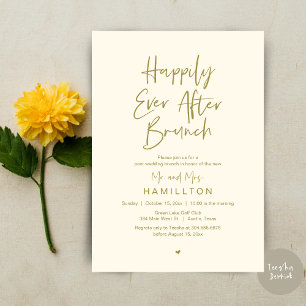 Glücklicherweise immer nach dem Brunch, Hochzeitsf Einladung