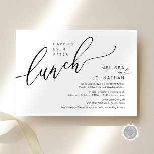 Glücklicherweise immer nach dem Hochzeitsessen Einladung