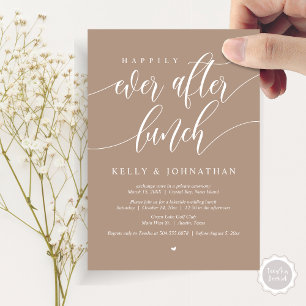 Glücklicherweise immer nach dem Hochzeitsessen, in Einladung