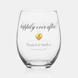 Glücklicherweise immer nach dem Hochzeitstag zum S Weinglas Ohne Stiel