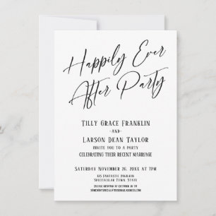 Glücklicherweise immer nach dem Party Elegant Mode Einladung