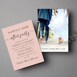 Glücklicherweise immer nach dem Party Foto Erröten Ankündigung