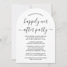 Glücklicherweise immer nach dem Party Hochzeit fei Einladung