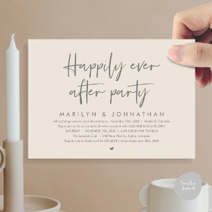 Glücklicherweise immer nach dem Party, Hochzeitsem Einladung