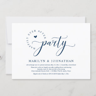 Glücklicherweise immer nach dem Party, Hochzeitses Einladung