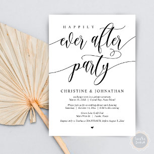 Glücklicherweise immer nach dem Party, Hochzeitses Einladung