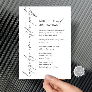 Glücklicherweise immer nach dem Party, Hochzeitses Einladung