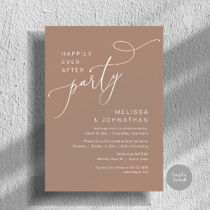 Glücklicherweise immer nach dem Party, Hochzeitses Einladung