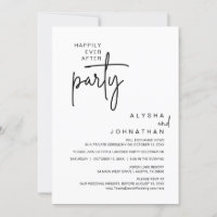 Glücklicherweise immer nach dem Party, Hochzeitses