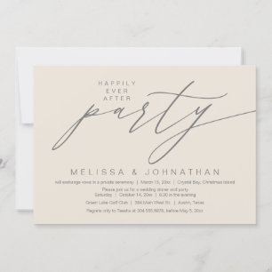 Glücklicherweise immer nach dem Party, Hochzeitsfe Einladung
