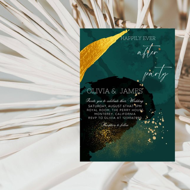 Glücklicherweise immer nach dem Party Hochzeitsfei Einladung (Von Creator hochgeladen)