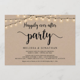 Glücklicherweise immer nach dem Party, String Ligh Einladung