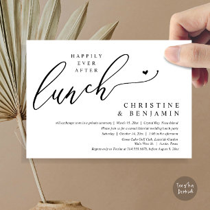 Glücklicherweise immer nach der Elopement Lunch Fe Einladung