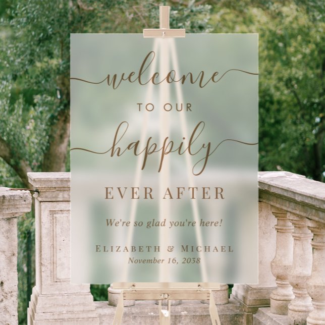 Glücklicherweise immer nach der Goldhochzeit Willk Acrylschild (Von Creator hochgeladen)