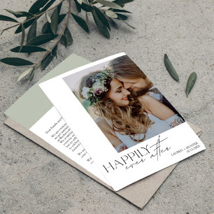 Glücklicherweise immer nach der Hochzeit des moder Ankündigung