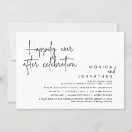 Glücklicherweise immer nach der Hochzeitsfeier Einladung