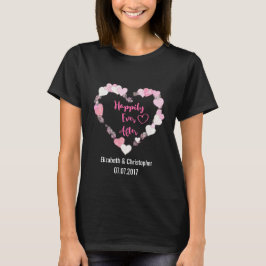 Glücklicherweise immer nach Glitterie Pink Hearts  T-Shirt