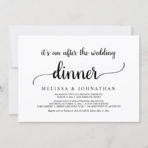 Glücklicherweise immer nach Hochzeitsessen Einladung